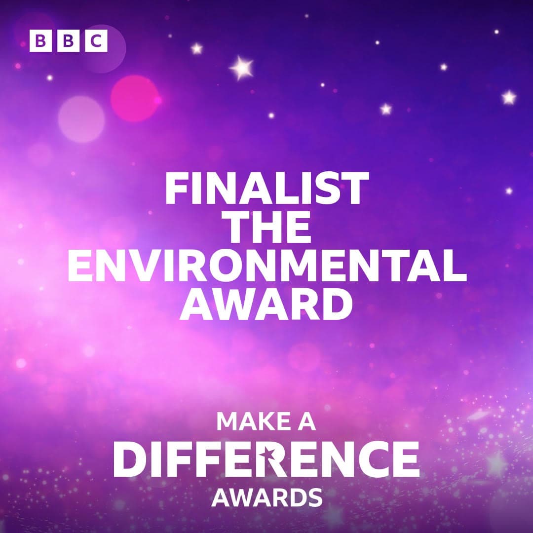 BBC Make a Difference Awards finalist graphic for the environmental award